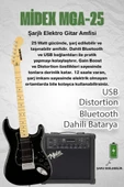 Midex RPH-40BK-25AMP Elektro Gitar Seti 25 WATT GAİN'Lİ Bluetooth Şarjlı Amfi ve Full SET thumbnail 2