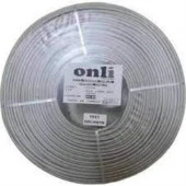 onli on-2201 2+1 1x0,22 mini Coax 2x0,22mm 250 metre CCA Kamera Kablosu - 1
