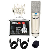 Midex CX1 Profesyonel Condenser Stüdyo Ses Kayıt Mikrofon Seti Hardcase ile Full Set - 2