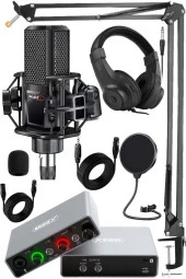 Midex Central-GR Pack-1 Stüdyo Kayıt Ekipmanları GLX-700GR Ses Kartı MX-2020 Stüdyo Mikrofon - 1