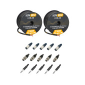 Hepa Merz Connection Paket-8 Mikrofon Kablosu Jak XLR Konnektör Paketi - 1