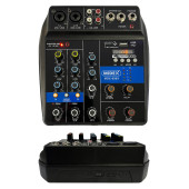 Midex MDX-999X Stüdyo Kayıt İçin Ses Kartlı +48V Phantomlu Kayıt Mikseri ( XLR Kablo + Rca Hediye) - 2