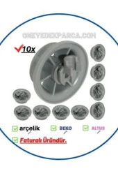 Arçelik 6230 HT Bulaşık Makinesi Alt Sepet Tekeri Tekerleği Takımı - 1