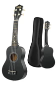 Midex UKX-901 BK Siyah Soprano Ukulele (Askı Çanta Metod Pena) - 2