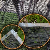 2,5x7 SİYAH KUŞ FİLESİ BALKON PERDESİ HAZIR KOPÇALI VE KORNİŞ DÜĞMELİ KEDİ KORUMA AĞI DOLU FİLESİ MİSİNA FİLE KUŞ ÖNLEME FİLESİ BALKON KORUMA AĞI thumbnail 1