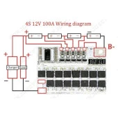 18V 100A 5S BMS Lityum Lipo Batarya Korumalı Balans Kartı thumbnail 2