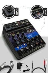 Lastvoice Pack Set-3 BM800 Mikrofon + Stand + Yalıtım Paneli + Filtre + Stüdyo Mikser - 3