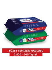 Clearmotion Yüzey Temizlik Havlusu (2x100) 200 Yaprak - 1