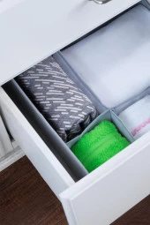 7 Bölmeli Çekmece İçi Düzenleyici | Organizer Gri thumbnail 2