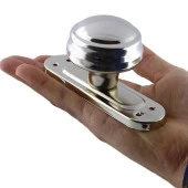 Mandal Aynalı Kapı Tokmağı Topuzu Çekme Kolu Metal Tokmak Nikel thumbnail 5