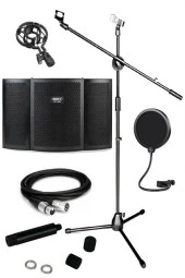 Lastvoice PF-50B Mikrofon Ses Yalıtım Paneli + Stand Kablo Filtre Seti  - 1