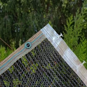 2,7x3 SİYAH KUŞ FİLESİ BALKON PERDESİ HAZIR KOPÇALI VE KORNİŞ DÜĞMELİ KEDİ KORUMA AĞI DOLU FİLESİ MİSİNA FİLE KUŞ ÖNLEME FİLESİ BALKON KORUMA AĞI - 3