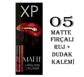 XP Matte Lip Gloss 05 Fırçalı Mat Ruj + Dudak Kalemi thumbnail 1