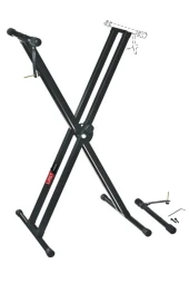 Lastvoice Ks-04D Çift Profilli 7 Kademeli Üst Segment Org Sehpası Standı Ayağı (Sabitleme Kayışlı) thumbnail 3