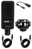 Midex MX-2020 Condenser +48V Stüdyo Ses Kayıt Mikrofonu - 2