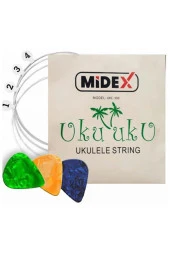 Midex UKC-300 Ukulele Teli 1 Takım (Pena Hediye) - 1
