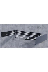 Design Kurutmalık Çamaşır Askısı - Duvara Monte, Katlanabilir Çamaşırlık - (antrasit-100cm) - 4