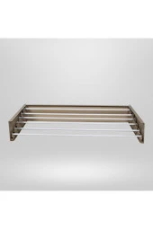 Design Kurutmalık Çamaşır Askısı - Duvara Monte, Katlanabilir Çamaşırlık - (cappuccıno-100cm) - 5