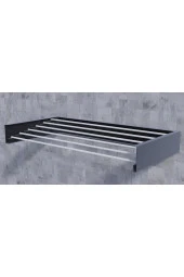 Design Kurutmalık Çamaşır Askısı - Duvara Monte, Katlanabilir Çamaşırlık - (antrasit-100cm) - 5