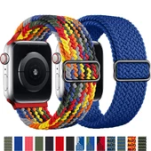 Apple Watch 10 42mm - 38/40/41mm Kordon Örgü Tokalı Kordon 2/3/4/5/6/se/7/8/9 - 1