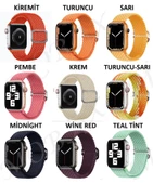 Apple Watch 10 42mm - 38/40/41mm Kordon Örgü Tokalı Kordon 2/3/4/5/6/se/7/8/9 - 3