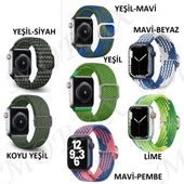 Apple Watch 10 42mm - 38/40/41mm Kordon Örgü Tokalı Kordon 2/3/4/5/6/se/7/8/9 - 4