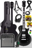 Midex GRX-200BK-50-AMP Les Paul Kasa Elektro Gitar Seti 50 Watt Gainli Şarjlı Amfi ve Full Set (H-H) thumbnail 1