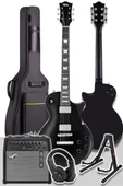 Midex GRX-200BK-50-AMP Les Paul Kasa Elektro Gitar Seti 50 Watt Gainli Şarjlı Amfi ve Full Set (H-H) thumbnail 2
