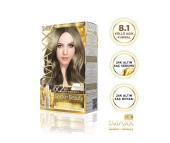 MAXX DELUXE Golden 24K Altın Içerikli Saç Boyası 8.1 Küllü Açık Kumral 2 Boyama - 1