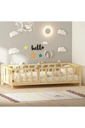 GİVAYO WOOD'STROY MONTESSORİ YATAK ÇAM KAPILI - 2