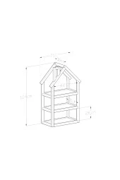 GİVAYO WOOD'SHAUS ÇOCUK ODASI RAF&KİTAPLIK - 4