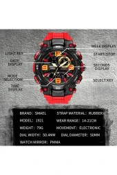 SMAEL Dijital ve Analog Erkek Kol Saati thumbnail 4