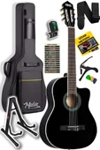 Midex MGX-100BK-ST Üst Seviye Klasik Gitar 4/4 Sap Ayarlı (Çanta Stand Tuner Capo Askı Metod Pena) thumbnail 3