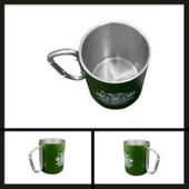 Uyguna-Yakala Yeşil Out-1850 Orcamp Karabina Saplı Çelik Kupa Bardak-MLZ.272 - 2