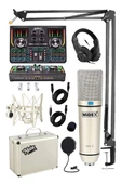 Stüdyo Ekipmanları Private Paket-3 CX1 Mikrofon VS15 Ses Kartı Stüdyo Kayıt Seti thumbnail 1