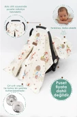 Bebek Ortopedik Puset Minder / Örtü, 2'li Avantajlı Puset Set, Askı Stil, Animal Serisi - 2