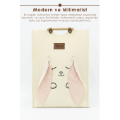 Keçe Çocuk Oyuncak/Kirli Çamaşır Depolama Sepeti, Çok Amaçlı Saklama Sepeti, Morbunny Serisi - 6