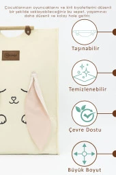 Keçe Çocuk Oyuncak/Kirli Çamaşır Depolama Sepeti, Çok Amaçlı Saklama Sepeti, Morbunny Serisi - 3