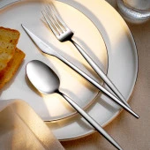 Schafer Hamburg 72 Parça Çatal Kaşık Bıçak Takımı-Gümüş12 - 1