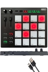 Midex Wizard Paket-5 Stüdyo Ekipmanları Seti (Monitör Mikrofon Ses Kartı Kulaklık Midi Pad Controller) - 4