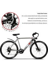 RKS Rks W6 Yol Bisikleti Dağ Bisikleti Elektrikli Şarjlı Lityum Bataryalı Akülü Bisiklet thumbnail 4