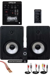 Midex Wizard Paket-6 Stüdyo Ekipmanları Seti (Monitör Mikrofon Ses Kartı Kulaklık Midi Klavye) thumbnail 3