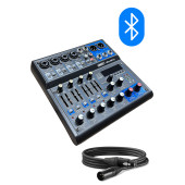 Midex MDX-06FXU Ses Mikseri Stüdyo Kayıt İçin 6 Kanal Ses Kartlı 99 DSP Efektli (+48V-USB-Bluetooth) - 2