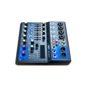 Midex MDX-06FXU Ses Mikseri Stüdyo Kayıt İçin 6 Kanal Ses Kartlı 99 DSP Efektli (+48V-USB-Bluetooth) - 4