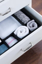 7 Bölmeli Çekmece İçi Düzenleyici | Organizer Siyah thumbnail 3