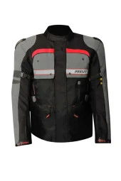 Motosiklet Montu Long 4 Mevsim Full Korumalı Maxdura 600-D Dayanıklı Kumaş Touring Motor Mont red - 1