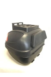 arwic Motorsiklet Arka Çanta 32 Litre Siyah Sırt Dayamalı Üst Tabakalı Full Set - 1