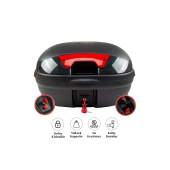 Reflektörlü Arwic Motosiklet Arka Siyah Çanta 46 Lt - 1