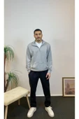 Süperlife Erkek 3 iplik Yarım Fermuarlı Kanguru Çepli Sweatshırt spr24sw22 - 10