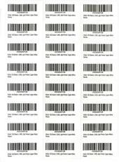 100 Yaprak Barkod / Etiket Kağıdı  64,6 x 33,8 mm A4 - 3